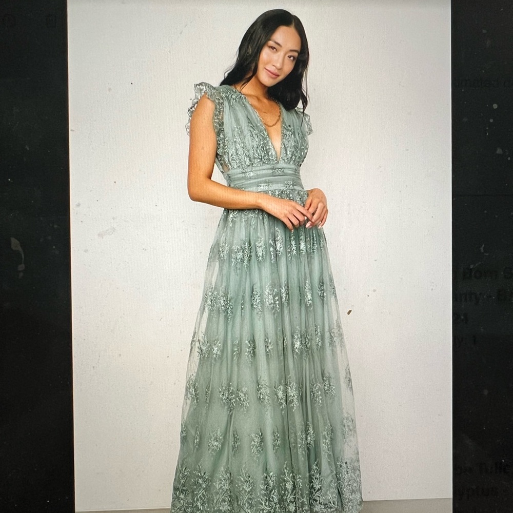 Phoebe tulle maxi dress